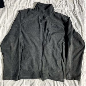 The North Face charcoal grey full zip 4 pocket jacket large